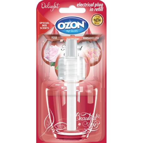 Ozon náhradní náplň elektrického osvěžovače 19 ml Delight (raspberry)