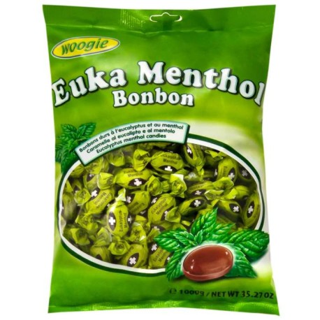 Euka mentol mentolové bonbóny 1 kg