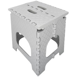 Skládací stolička malá, výška 35 cm světlá šedá