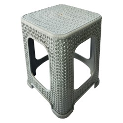 Plastová stolička velká,výška 45cm - šedá